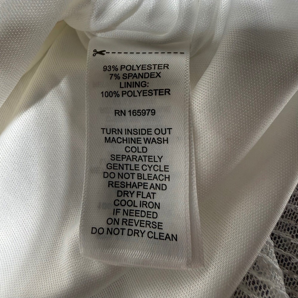 Cable & Gauge White Sequin Blouse Top Women's‎ Size Large - Picture 4 of 7